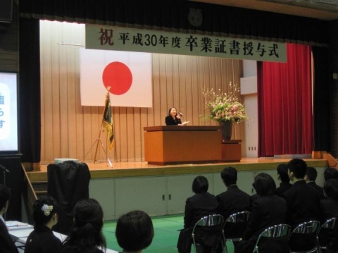 校長お祝いのことば