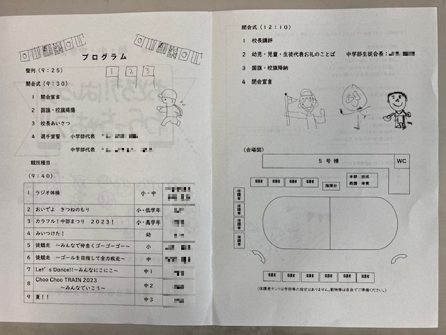 体育祭プログラム