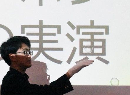 シャボン玉実演