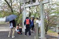 白山神社で休憩