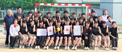 ハンド女子：県総体・四国選手権準優勝HP