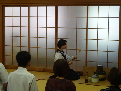 学校茶道合同親睦茶会写真①