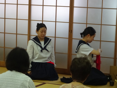 学校茶道合同親睦茶会写真②