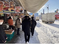 修学旅行日誌　４日目①　札幌中央卸売市場