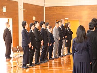 離任式が行われました