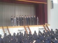 着任式・対面式が行われました