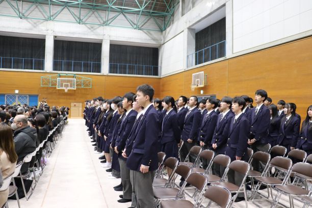 校歌斉唱２年生