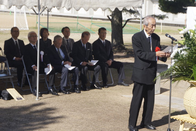 遺族代表挨拶