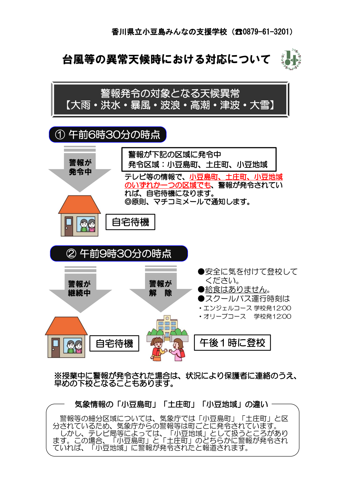 台風等の異常天候時における対応【小豆島みんなの支援学校】-01