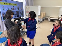 先輩からの実演です！