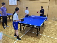卓球の様子