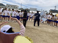 輪くぐり 応援中