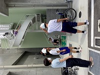避難中