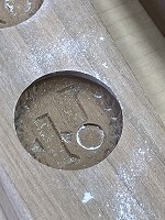 小豆島みんなの支援学校の校章の木型