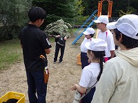 収穫の仕方を教えてくれました