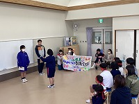 中学部の後輩から励ましの言葉！