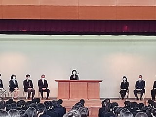 離任式のようす
