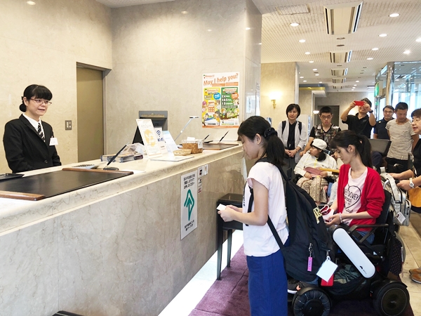 ホテルの方にお礼