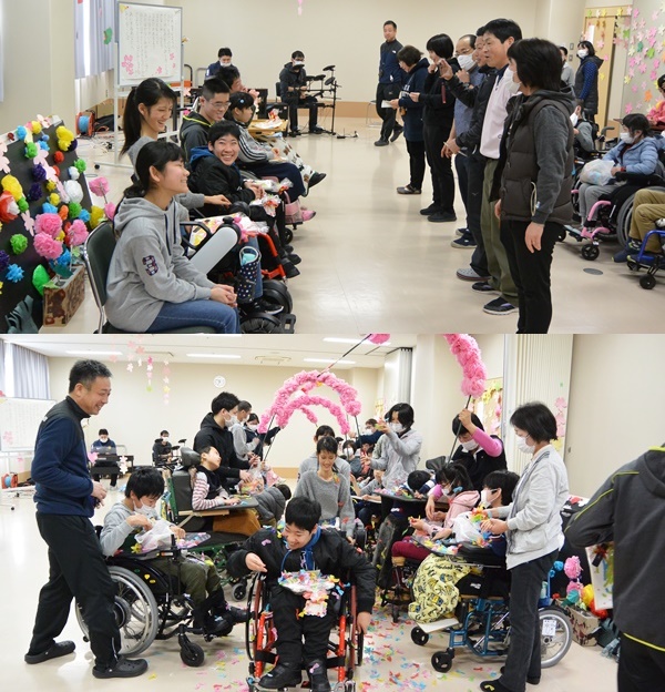 卒業生を送る会（中学部）