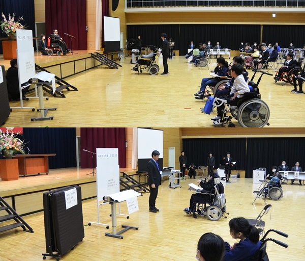 同窓会入会式　卒業記念品贈呈式