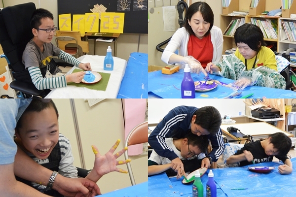 学校祭準備中ABコース