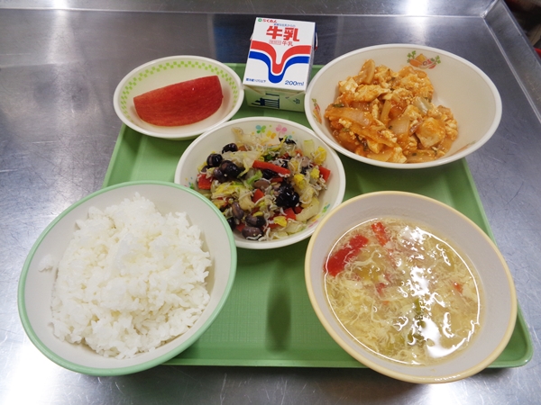 エビと豆腐のチリソース