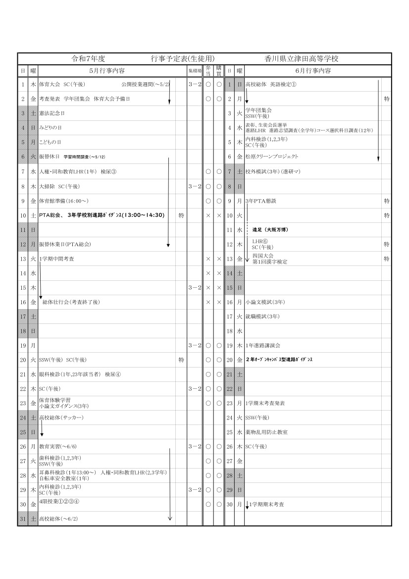 行事予定R７5月